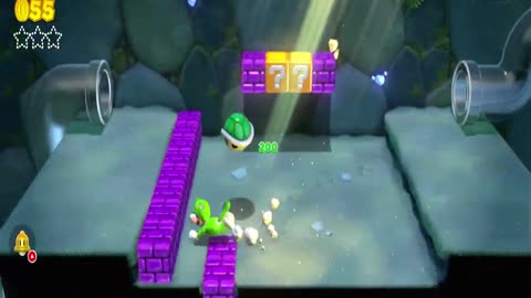 Super Mario 3D World - World 1-2: Koopa Troopa Cave (First Time Gameplay)