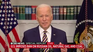 Biden: "It's simply not true that my administration or policies are holding back domestic energy production."