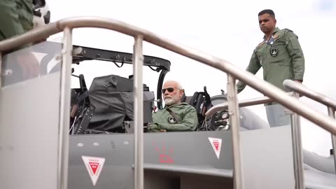 Prime Minister Narendra Modi takes a sortie on Tejas aircraft in Bengaluru, Karnataka