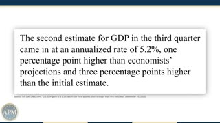 Interest Rate Speculation and Other Key indicators [Economy Last Week]