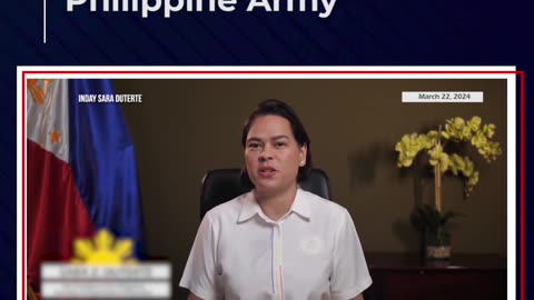 VP Sara Duterte, susuportahan ang pagpapalakas sa Philippine Army
