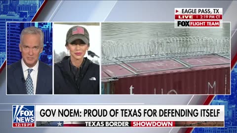 Kristi Noem fox news interview live at the southern border 1/26/2024