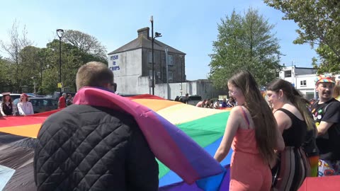 Camborne Cornwall England Gay LGBTQIA+ Pride 11th May 2024 Part 1.