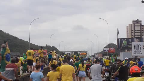 Gigante manifestação de apoio a Bolsonaro em Vitória ES