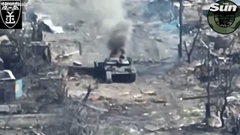 Ukrainian troops blow up Russian tanks one-by-one in Donbas