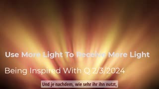 Nutze mehr Licht, um mehr Licht zu empfangen