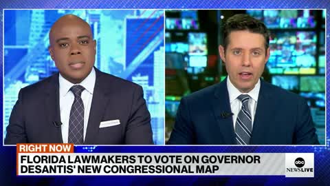 Florida lawmakers to vote on DeSantis' new congressional map _ ABCNL