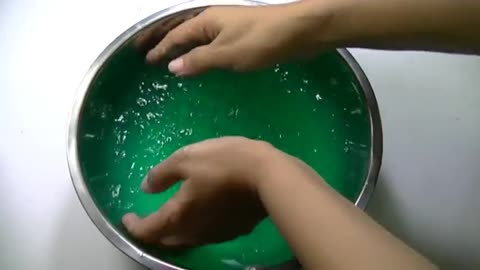 🤩DIY Jelly Slime like jiggly slime, From Guar Gum & Water, Just for fun - Fake Barrel O slime🤩