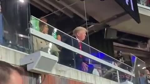 Trump laughs along to chants of "Let's Go Brandon!" at World Series
