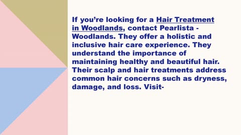Best Hair Treatment in Woodlands