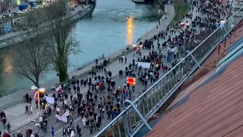 Austria Protest against compulsory vaccination and Covid restriction