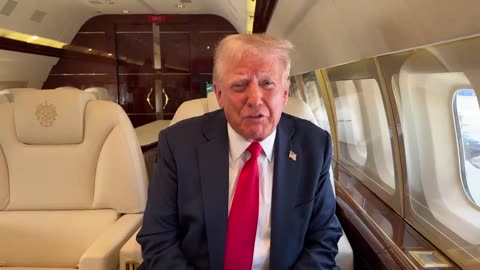 🚨 Message from President Trump!!! Wheels down in Atlanta! (VIDEO)