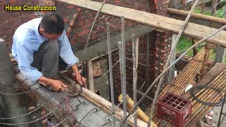 Amazing Construction - Making Iron For Pouring Concrete Dome House