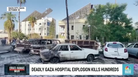Israel and Hamas deny responsibility for deadly Gaza hospital explosion
