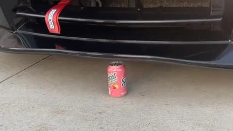 Crushing a can with the weight of a car seems easy