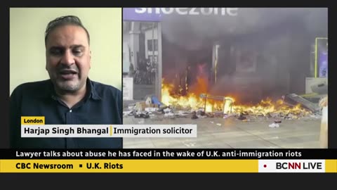 Lawyer talks about abuse he says he faced in wake of U.K. riots