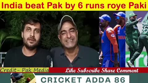 India beat Pak by 6 runs roye Paki