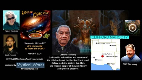 COSMIC SOUP 3/6/24 - Cliff Mahooty on Zuni Mythology