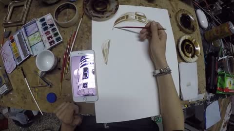 Coffee Artist Paints Star Wars R2D2 Out Of Espresso