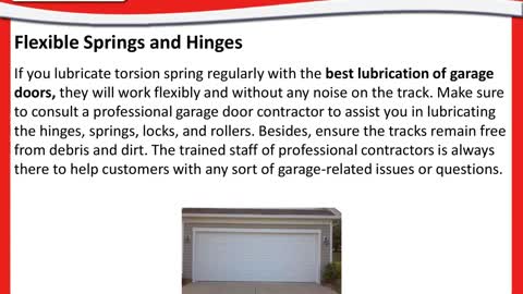 Advantages of Garage Door Lubrication