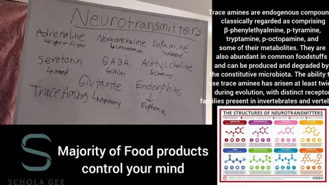 Majority of Products control our minds and Neurotransmitters.