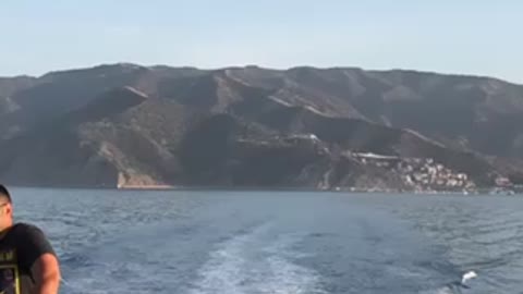 Sailing to Catalina island