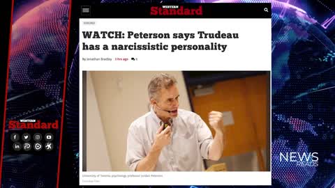 Peterson says Trudeau has a narcissistic personality