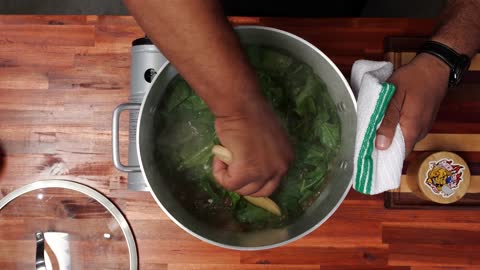 Collard Greens with Smoked Turkey Leg