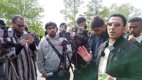 shamsi was in trouble today in speakers corner london uk