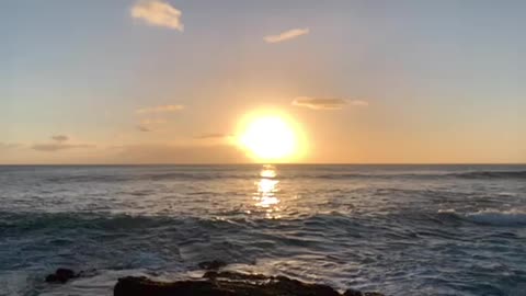 Slow-Motion Waves and Sunset at Ka’ena Point National Park