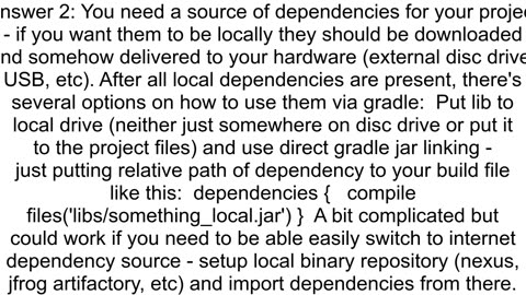 Can spring boot project be built and developed without the Internet