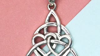 Magical Double Hearts Celtic Pendant