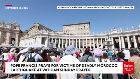 Pope Francis Prays For Victims Of Morocco Earthquake During Vatican Sunday Prayer