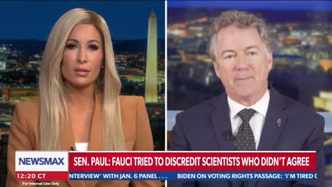 Rand Paul - Dr. Paul Joins Jenn Pellegrino on Newsmax -