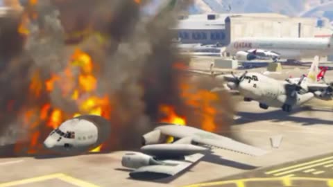 Israeli Secret Weapons Supply Convoy Badly Destroyed by Irani Jets, Drones & Helicopters - GTA 5