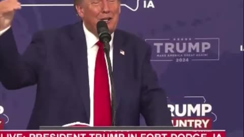 President Trump Confesses in Iowa - He's "Not Into Golden Showers"