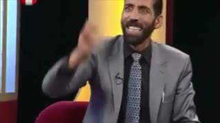 Afghans making fun of Iran's police in Live TV- Funny