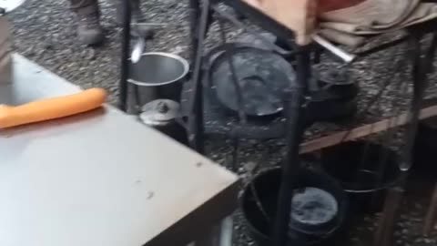 grilled pineapple on fire table