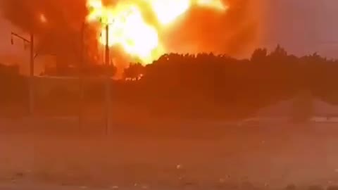 WATCH - A HUGE explosion has been captured on film near the Kazakh city of Taraz