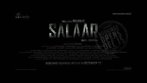 Salar movie trailer