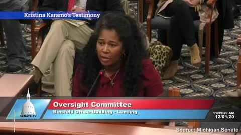 Kristina Karamo's Testimony at Michigan Senate