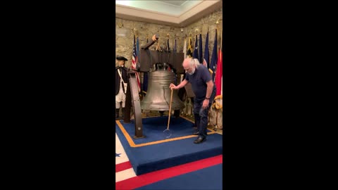 Ringing a Liberty Bell Replica