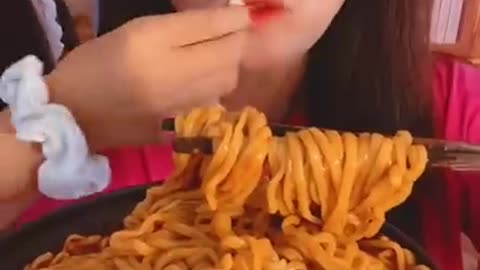 ASMR , eating fast