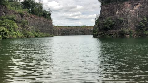 lake formed in abandoned quarry