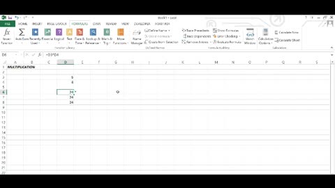 Basic Excel Tutorials - Add, Subtract, Multiply and Divide