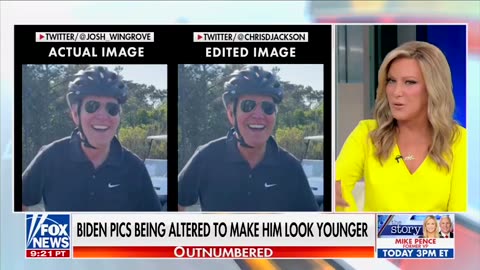 Democrat operatives caught editing photos of Joe Biden to make him look younger.