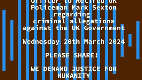 Vital to Share!"! MI5 Officer to Retired UK Policeman Mark Sexton @XPCBirmingham