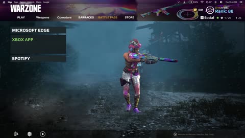 Call of Duty Warzone Rainmeter Skin (Lobby)