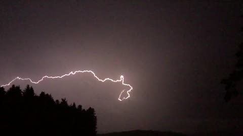 Lightning storm and lightning at night see the moment.