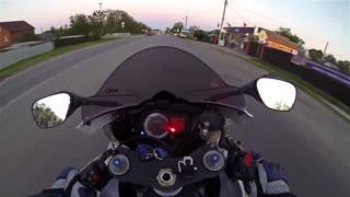 Car Turns In Front Of Oncoming Motorcycle